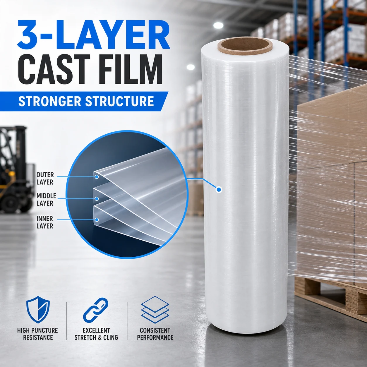 PALLET WRAP FILM - HAND ROLL - Image 4